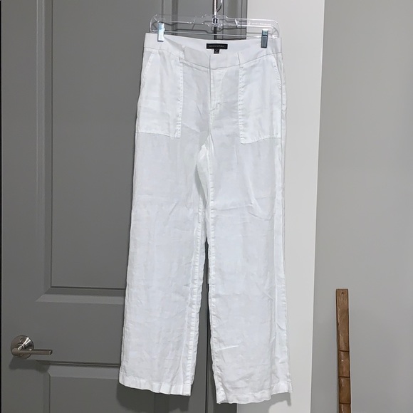 Banana Republic Pants - 🌸NWOT White linen banana republic pants